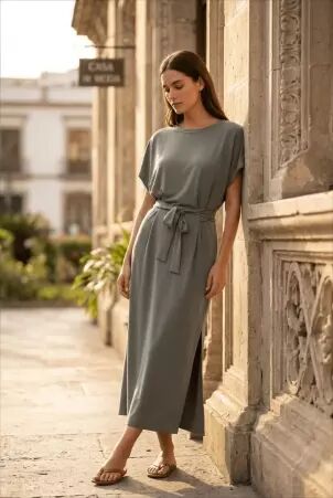 Robe Karla kaki