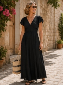 Robe longue Aelle Noir