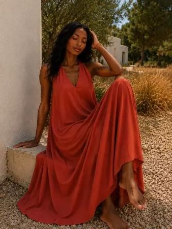 Robe luxia terracotta