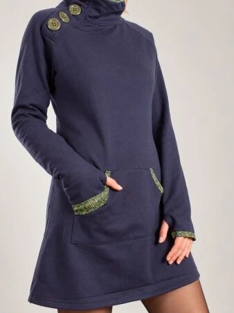 Robe pull Cocoon Bleu