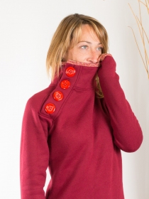 Robe pull Cocoon Rouge