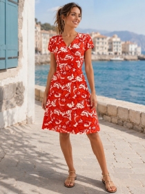 Robe retro smoke Sunset pop