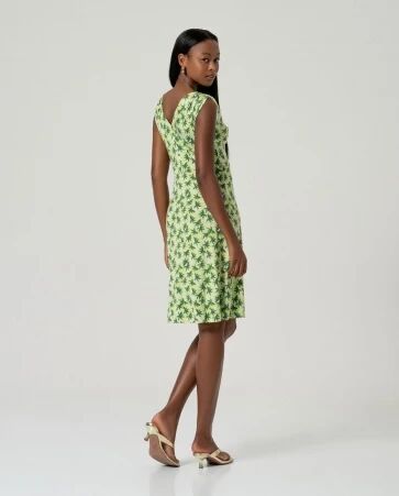 Robe sans manches aloe vert