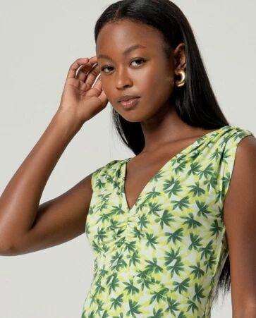 Robe sans manches aloe vert