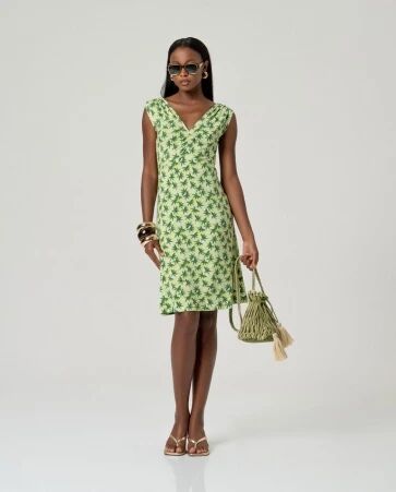 Robe sans manches aloe vert