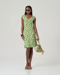 Robe sans manches aloe vert
