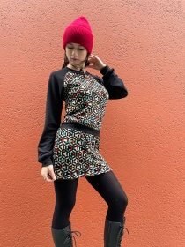 Robe Sweater Kaleidoscope bleu