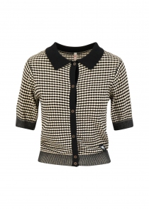 Shirt Petite Poloette mixed dots black white
