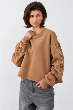 Sweat shirt Auxanne beige