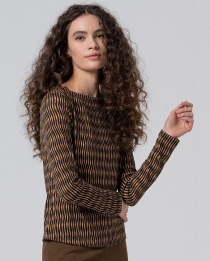 T-shirt col bateau vert