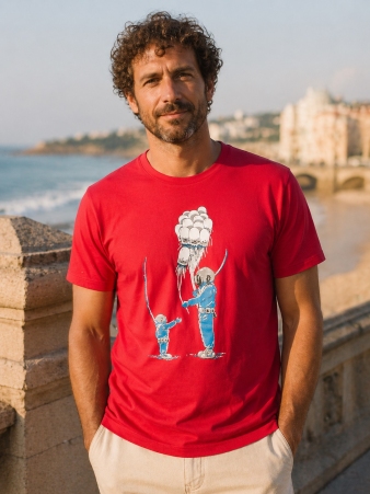 T Shirt Diver Jelly Fish Groseille