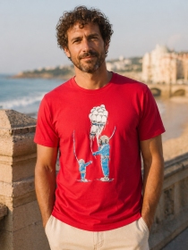 T Shirt Diver Jelly Fish Groseille