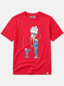 T Shirt Diver Jelly Fish Groseille