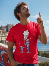 T Shirt Diver Jelly Fish Groseille