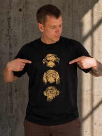 T Shirt Monkey Of Wisdom noir