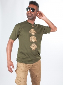 T-shirt monkey of wisdom vert