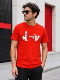 T-shirt Nuts rouge
