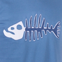 T-shirt Poisson Darwin Fond Bleu