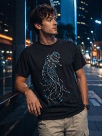 T-shirt Power-On noir