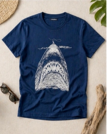 T-shirt Te Mao bleu marine