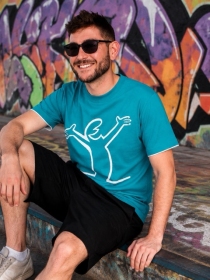 Tee shirt Alinea Bienheureux turquoise