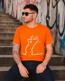 Tee shirt Alinea impertinent orange