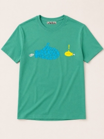 Tee shirt Submarine vert d\'eau