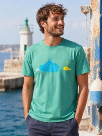Tee shirt Submarine vert d\'eau