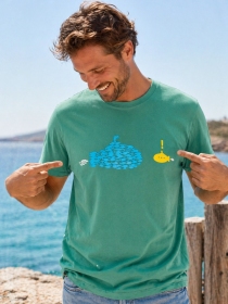 Tee shirt Submarine vert d\'eau