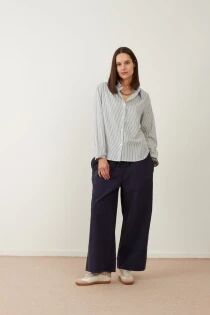 TOP BOYISH RAYURES BLEUES