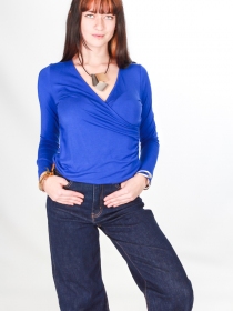 Top cache coeur bleu Electrique