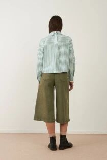 TOP ICONIC RAYURES VERTES