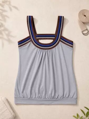 Top lila bleu denim