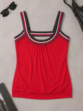 Top Lila Rouge