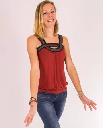 Top Lila Rouille