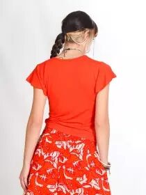 Top Melie Coquelicot