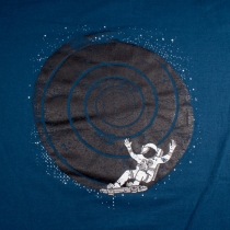 Tee shirt Cosmos surfing Bleu Pétrole