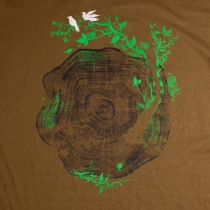 Tee shirt Heart of Tree Beige