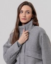 Veste &agrave; chevrons Gris