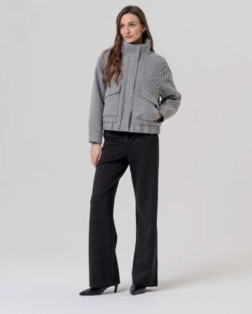 Veste � chevrons Gris