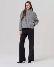 Veste &agrave; chevrons Gris