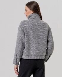 Veste &agrave; chevrons Gris