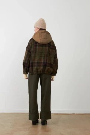 Veste Lester � carreaux verte