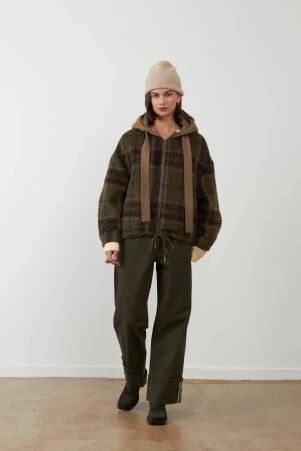 Veste Lester � carreaux verte