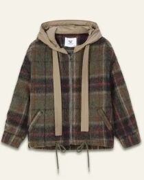 Veste Lester &agrave; carreaux verte
