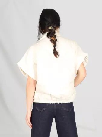  Veste matelass�e sans manche Blanc
