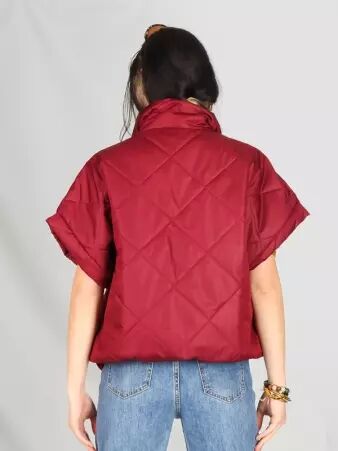  Veste matelass�e sans manche Bordeaux