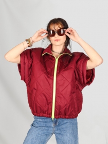  Veste matelass&eacute;e sans manche Bordeaux