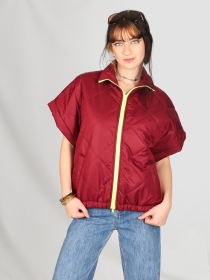  Veste matelass&eacute;e sans manche Bordeaux