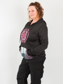 Veste Patch Mandala Noir